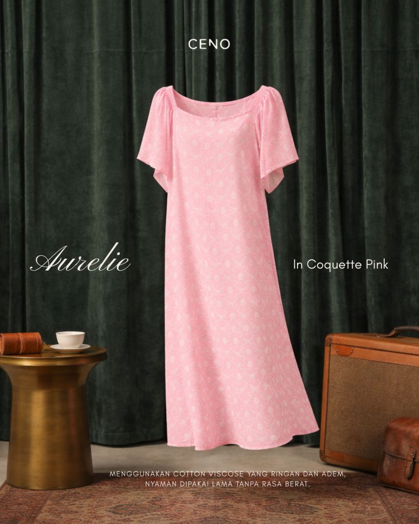 Ceno.ID - Aurelie Dress Rayon Motif